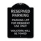 Signmission Reserved Parking Reserved Parking Lot for Resident Use Only Violators Will Be Towed, BS-1824-23040 A-DES-BS-1824-23040 - alternate 1